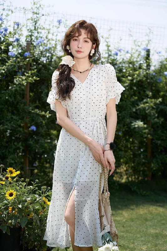 Low-key Luxury V-neck Floral Dress for Women