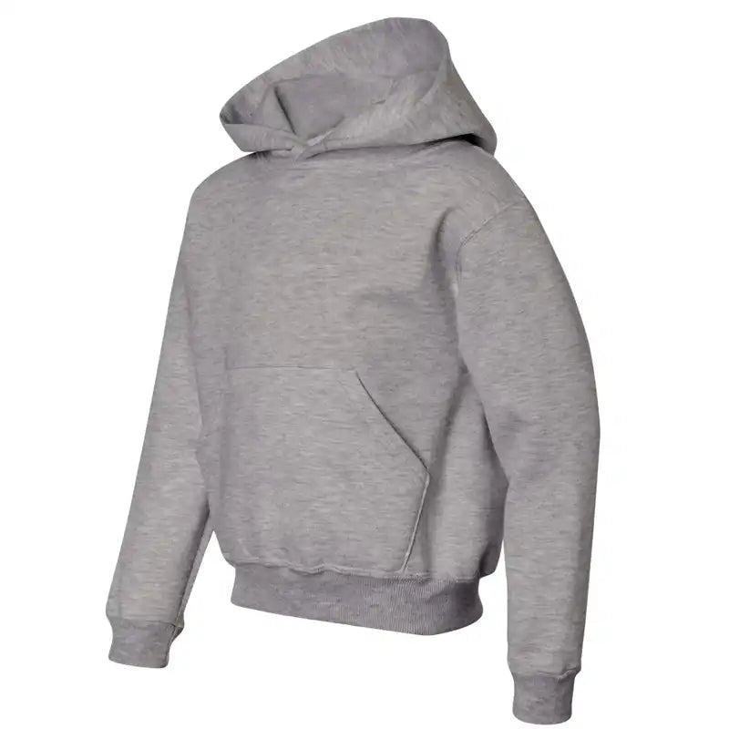Moisture wicking Jerzees NuBlend Youth Hooded Sweatshirt