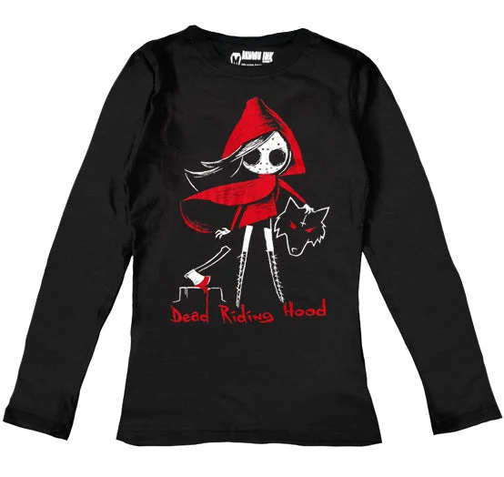 Sports Yoga Style Dead Riding Hood Women Long Sleeve Tshirt