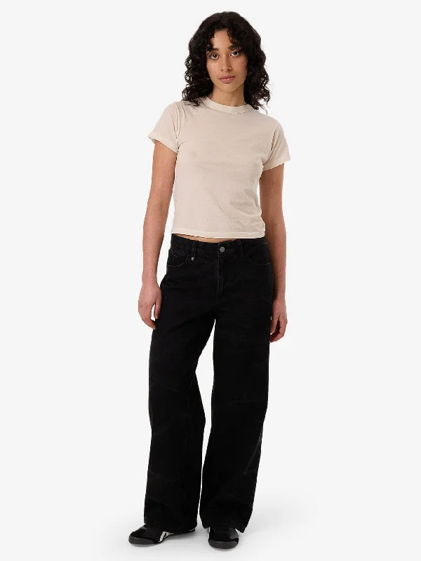 Fashionable and casual Billie Low Jean - Vanish Black