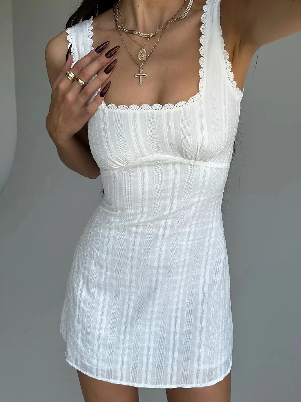 Street Sports Shoes Dasha Mini Dress White