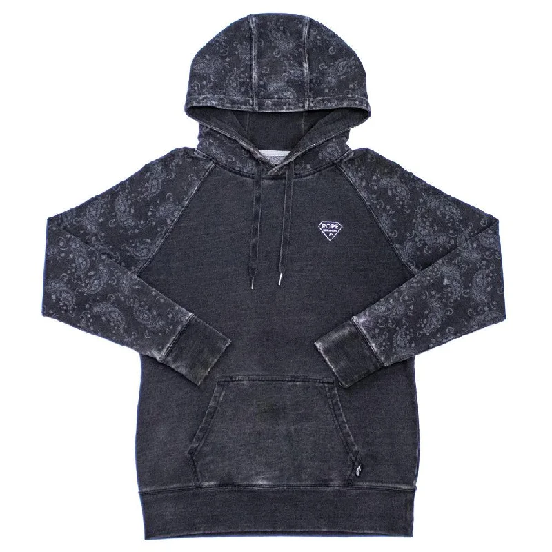 Single-shoulder Neck Design Rope Like a Girl Grey Hoody