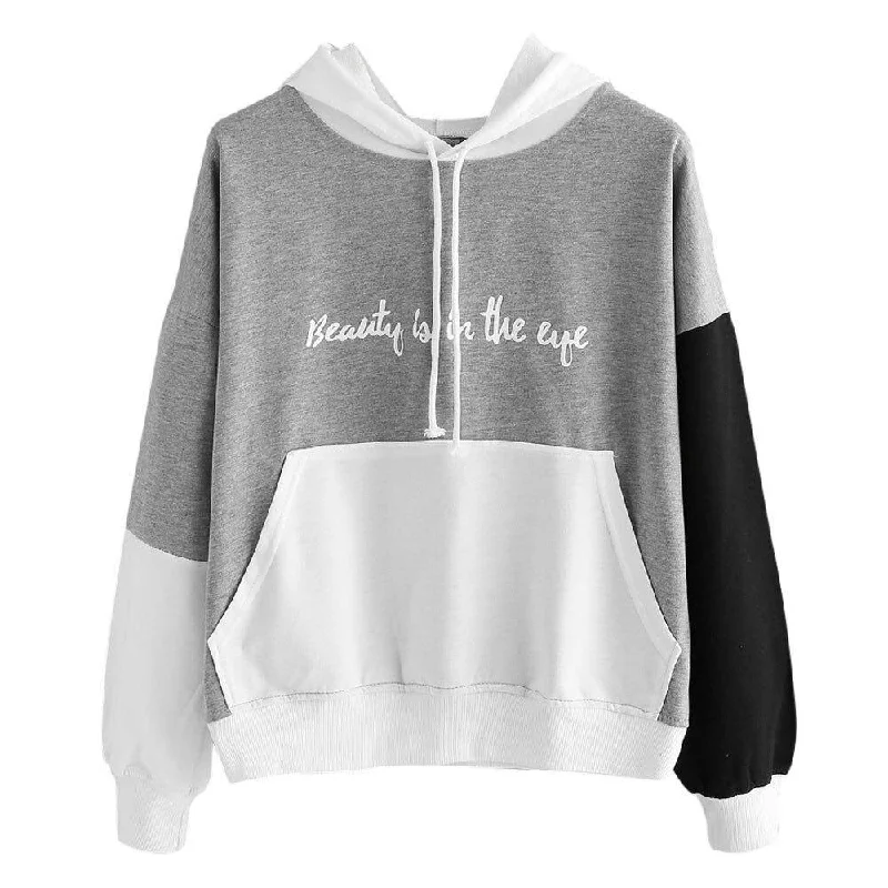 British casual Beauty Is In the Eye Hoodie