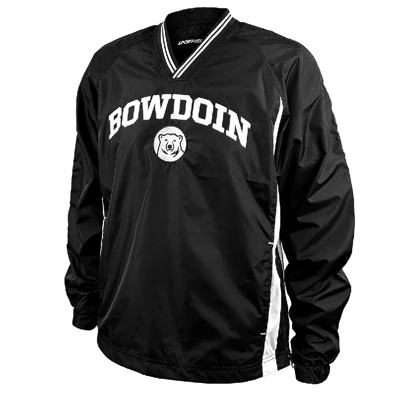 Street Fashion Style Bowdoin Wind Shirt with Mascot Medallion