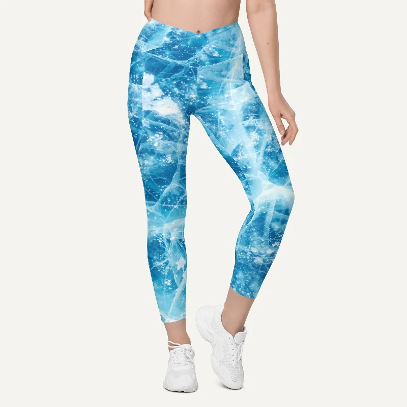 Street Style Ice Crossover Leggings With Pockets