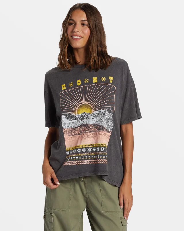 Sports outdoor style Roxy Paradise Peaks Tee-Phantom