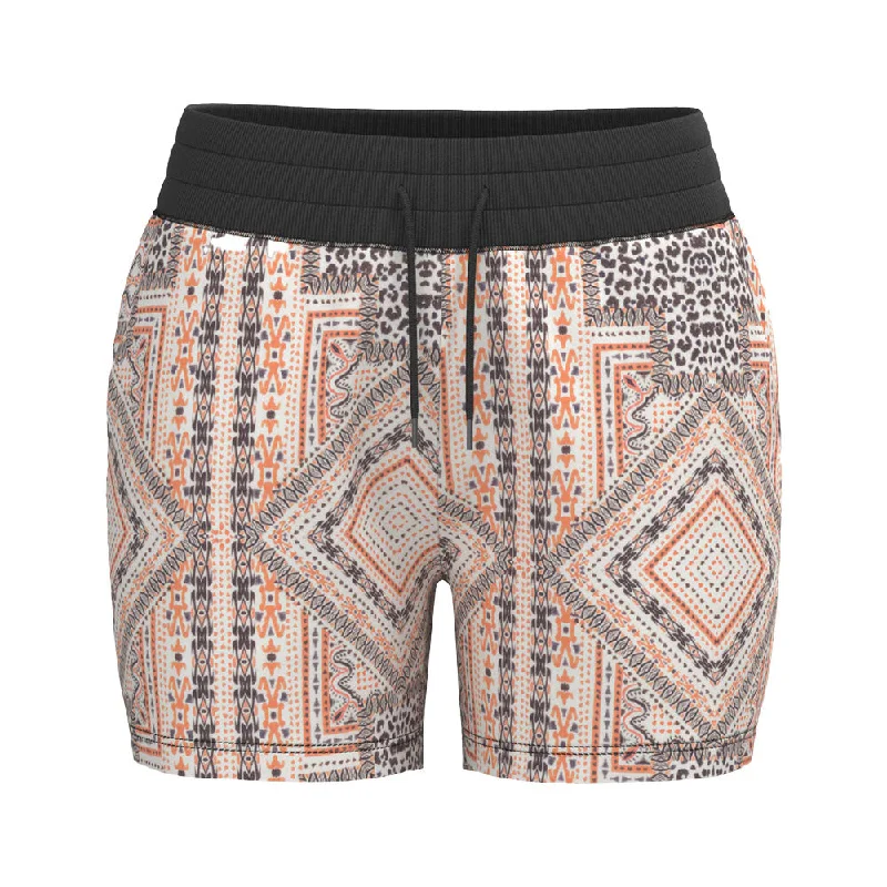 Street Style "Oasis" Shorts White w/Pink/Black Pattern