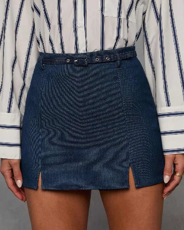 Elegant And Lazy Liera Belted Mini Skort