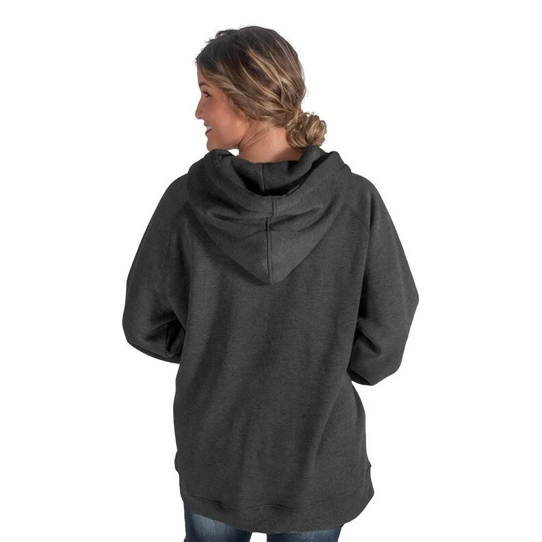 Affordable selection Cowgirl Tuff Western Sweatshirt Womens Hooded Flag Charcoal SIG2007 Affordable selection Cowgirl Tuff Western Sweatshirt Womens Hooded Flag Charcoal SIG2007