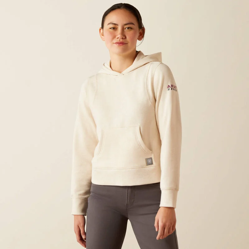 British casual Women's Lightweight Cropped Hoodie, Sun Kiss Heather