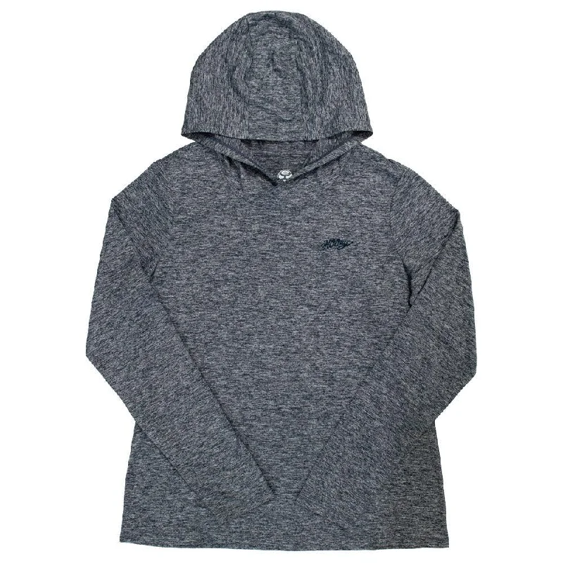 Comfortable and simple "Easy Breezy" Heather Navy Hoody