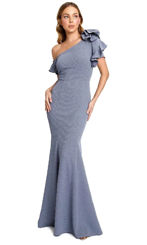 Casual And Versatile Nicole Bakti 658L - Ruffled Sleeved Prom Dress