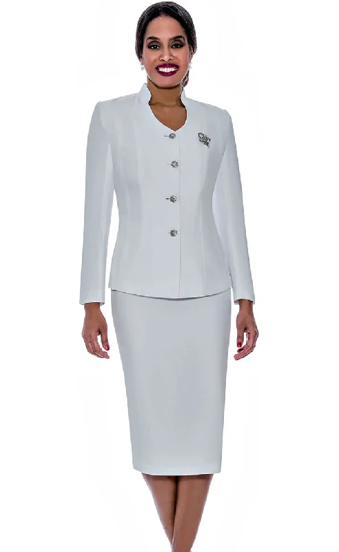 Street Casual Style Ben Marc  Usher Suit 78096C-White