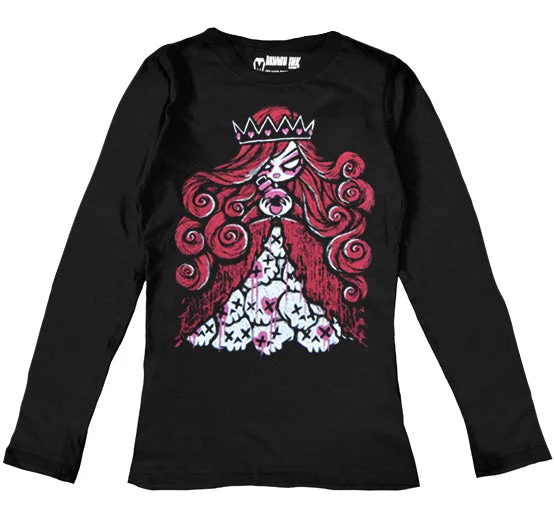 Warm and substantial Queen of Bleeding Hearts Women Long Sleeve Tshirt