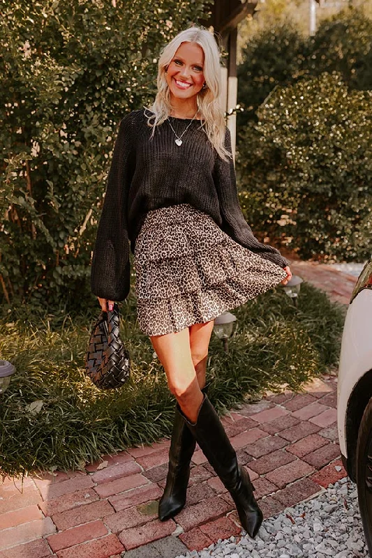 Free and comfortable The Emily High Waist Tiered Mini Skirt