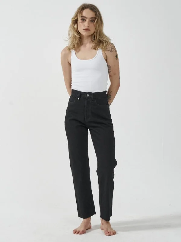 Printed pattern Paige Jean - Black Rinse