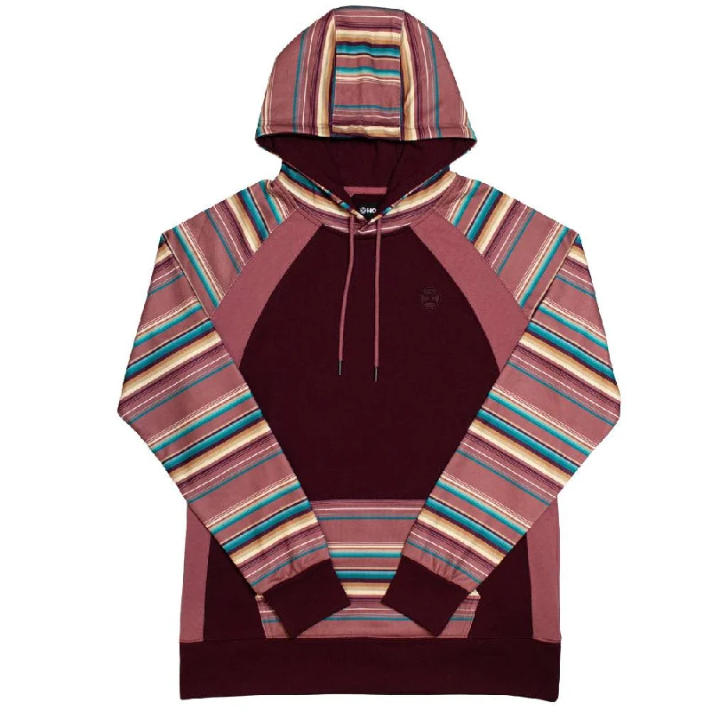 Fashionable sports "Savannah" Maroon/ Serape Hoody