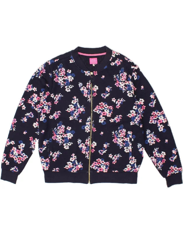 Sports Yoga Style JOULES Womens Tracksuit Top Jacket UK 16 Large Navy Blue Floral Polyester Sports Yoga Style JOULES Womens Tracksuit Top Jacket UK 16 Large Navy Blue Floral Polyester