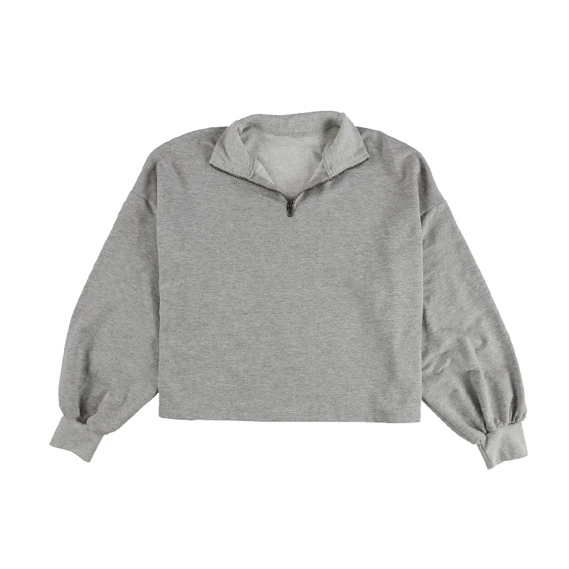 Street Casual Style Tags Weekly Womens Solid Sweatshirt, Grey, Small