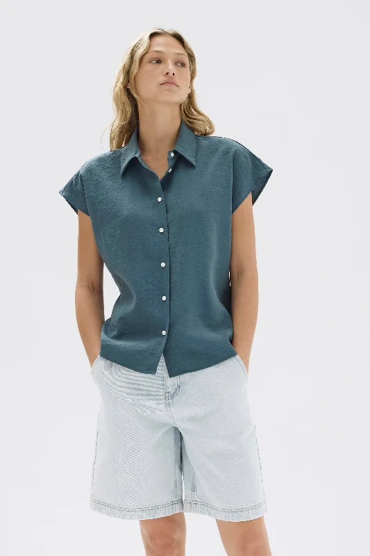 Amazing design Heather Silk Short Sleeve Shirt