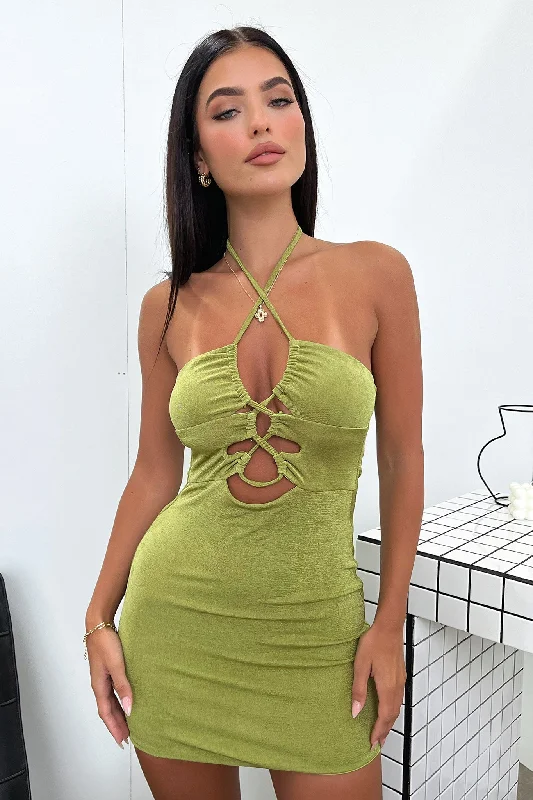 Trendy Traveler Pia Dress - Green