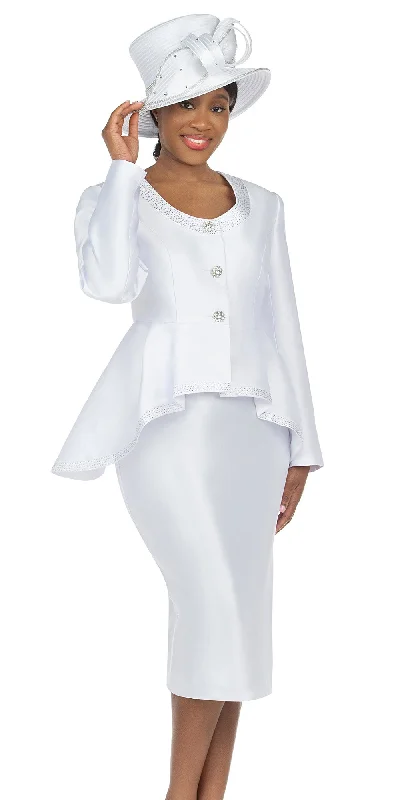 Casual And Versatile Giovanna Church Suit G1167-White