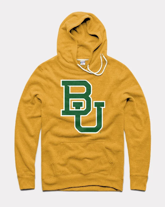Noble Temperament Baylor Bears Logo Gold Hoodie