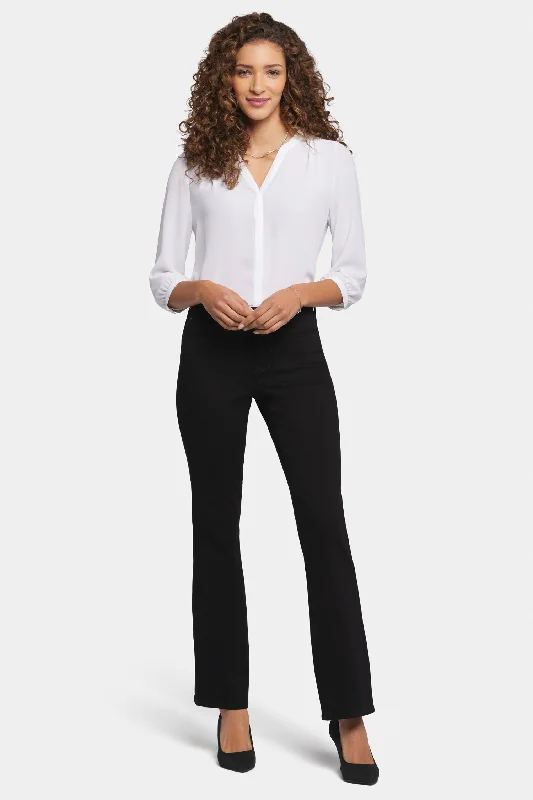Printed pattern Blake Slim Flared Jeans In Petite - Black