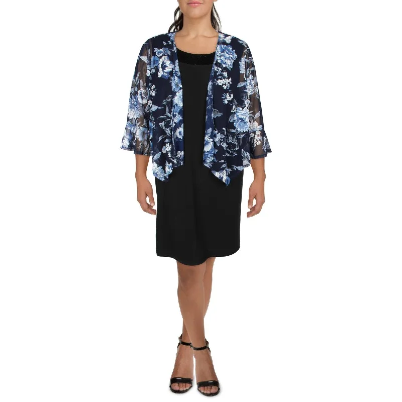 Luxury and fashionable Jessica Howard Womens Plus Mesh Floral Bolero