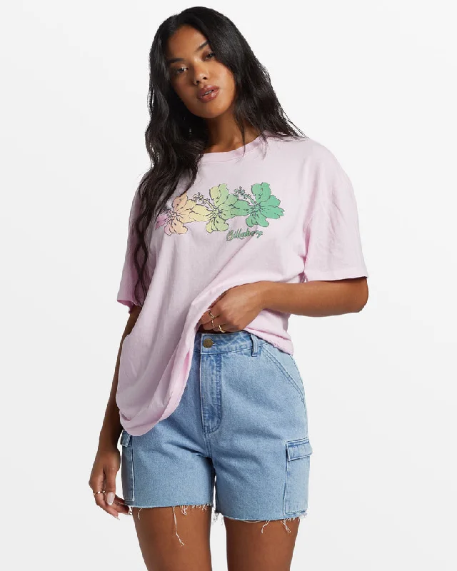 Leisure Travel Billabong Aloha All Day Tee-Sweet Pink
