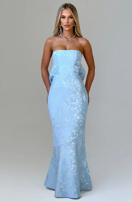 Classic Retro Felicity Maxi Dress - Blue