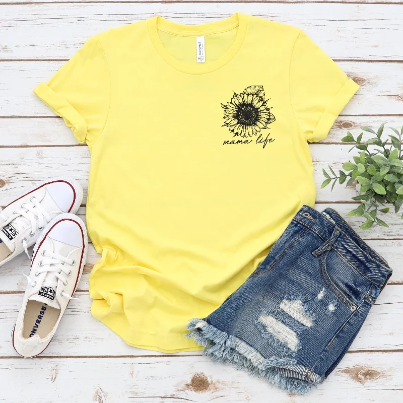 Sports Fitness Style Mama Life • Sunflower Tee