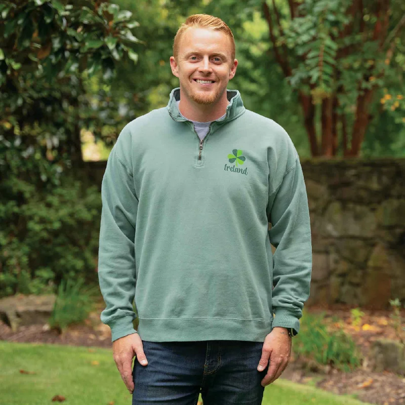 Nightclub Style Ireland Quarter Zip- Green