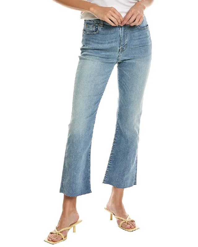 Avant-garde trend 7 For All Mankind High-Waist Slim Kick Polar Sky Slim Jean