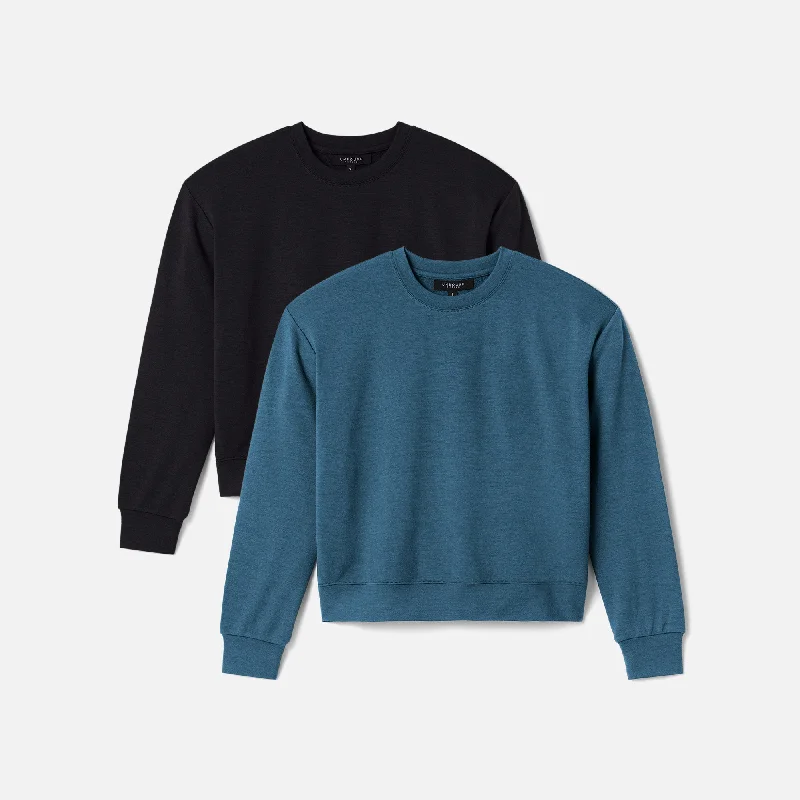 Mid-length Style Women's 2 Pack // Boxy Sweatshirt