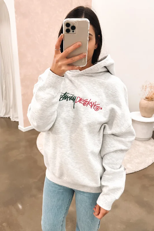 Alice style Positive Vibes Oversized Hood Snow Marle