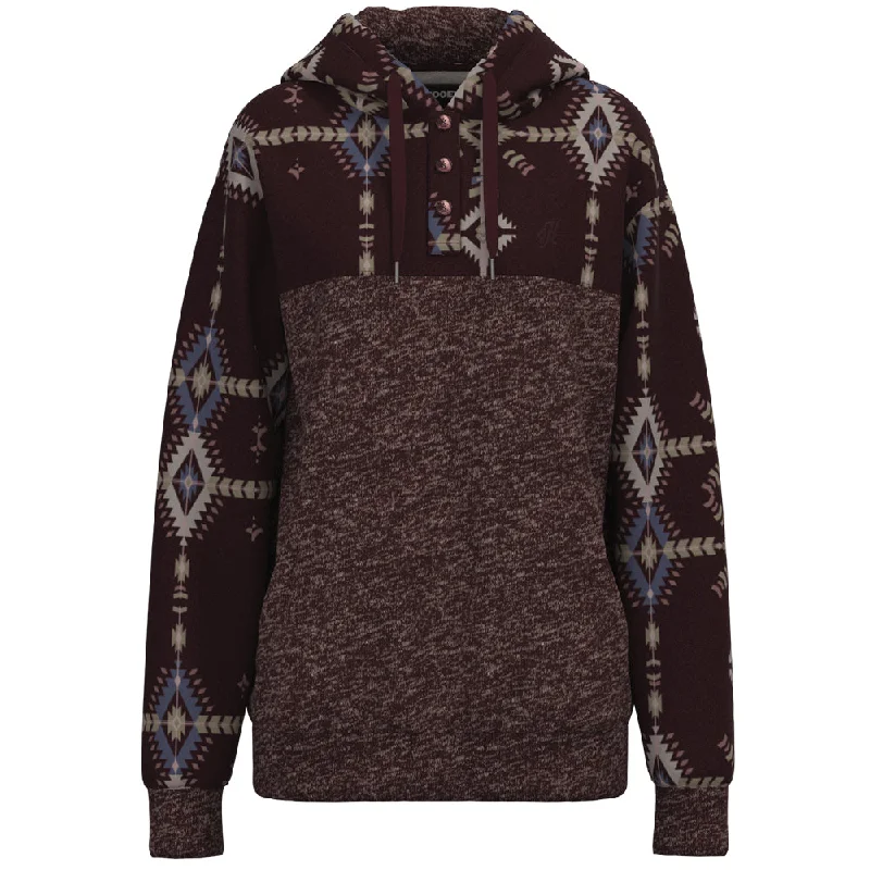 Sports litigation style "Jimmy" Charcoal/ Maroon w/ Aztec Hoody