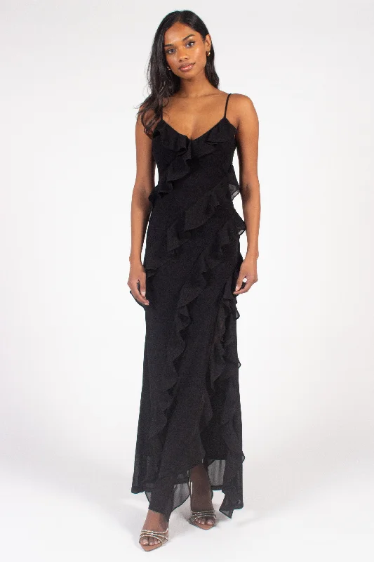 Design sense Aurora Ruffle Maxi Dress