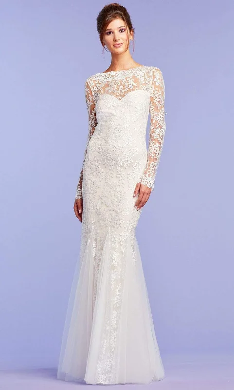 Sports Functional Style Tadashi Shoji - Cabot Embroidered Tulle Gown