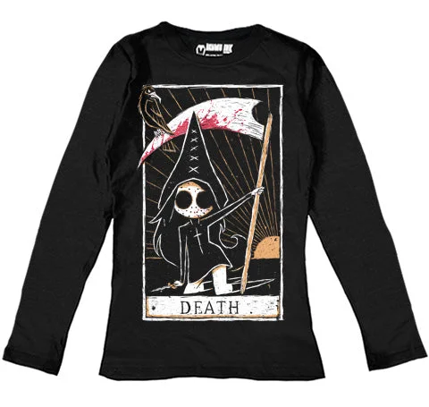 Sports Jumpsuit The Death Card Women Long Sleeve Tshirt