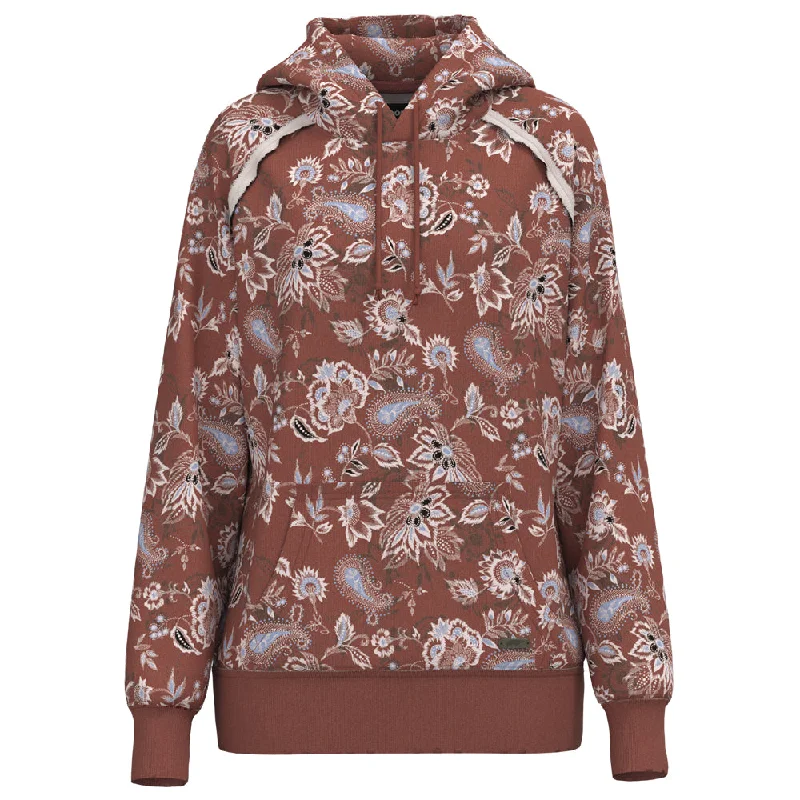 Sports fitness shoes "Chaparral"  Marsala Floral Print Hoody