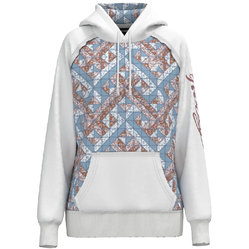 Classic Series "Chaparral" Hoody Red/Pink/Blue /White Quilted Pattern