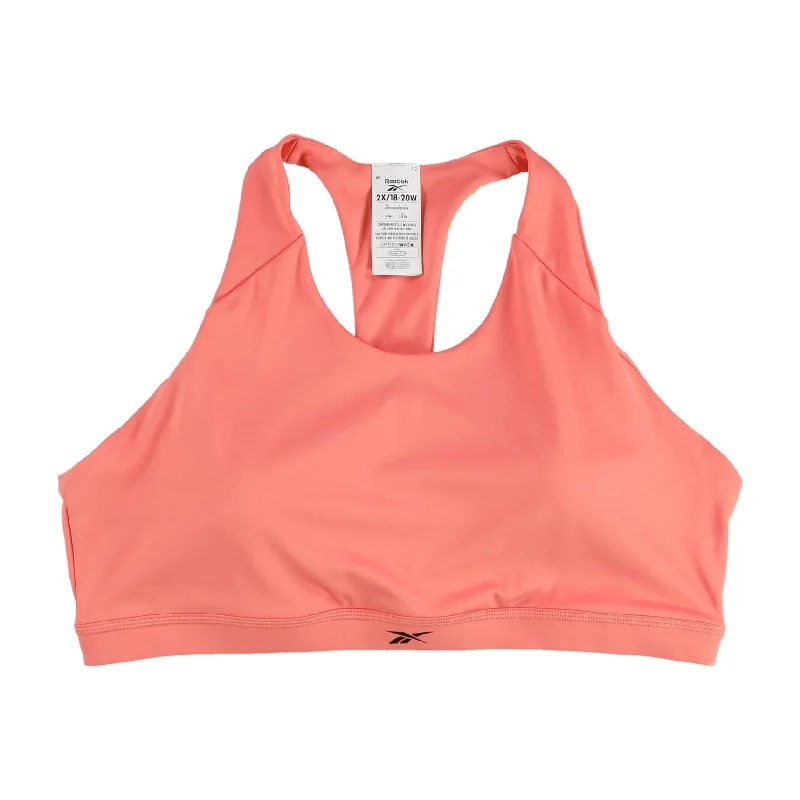 Single item design Reebok Womens Speedwick Sports Bra, Orange, 2X