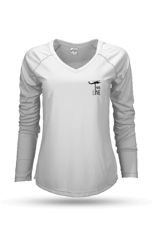 Warm Winter Series Dropline Logo - Women's Moisture Wicking T-Shirt