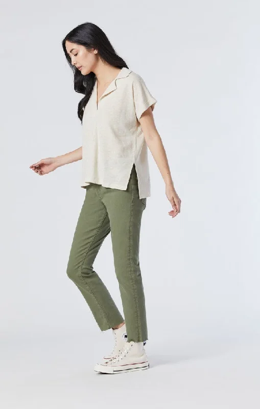 Cool Style VIOLA STRAIGHT LEG IN OLIVINE LA VINTAGE