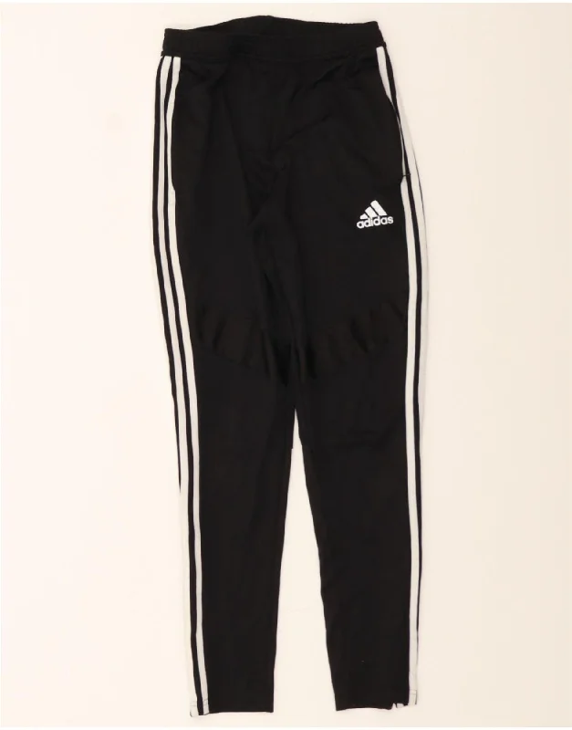 High-quality fabrics ADIDAS Womens Tracksuit Trousers UK 8 Small  Black Polyester