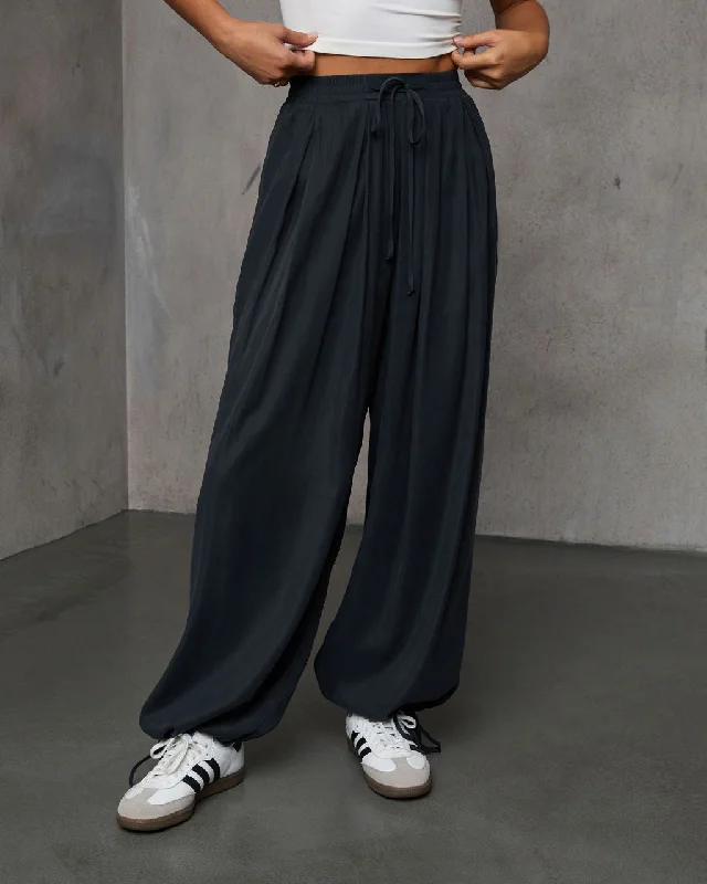 Printed pattern Coreen High Waisted Tie Pants