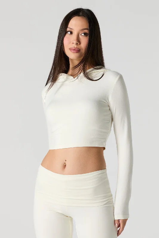 Free and comfortable Active Cropped Hoodie