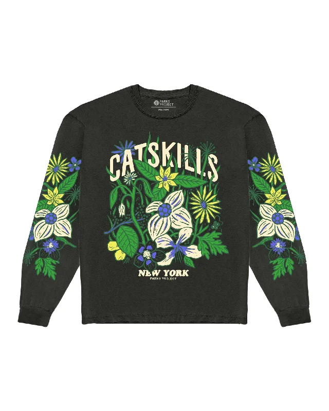 Elegant and noble Catskills Flower Patch Long Sleeve Tee