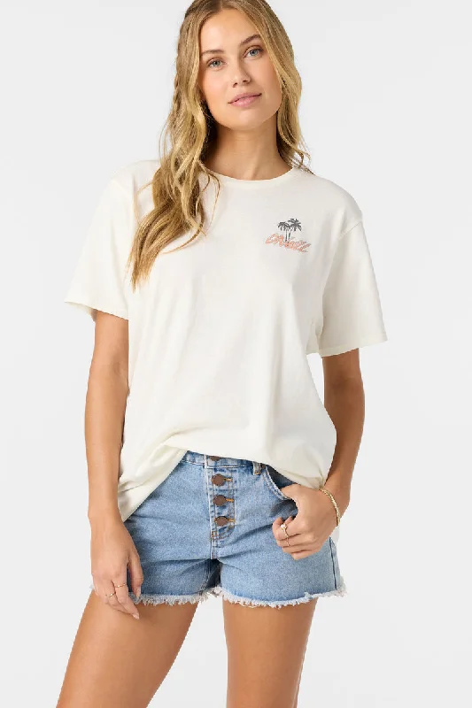 Letter embroidery O'Neill Coastline Tee-Winter White